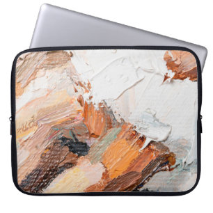 Funda Para Portátil Macro. Arte abstracto. Aceite de pasta grabado en 