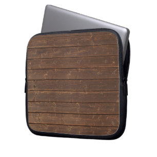 Funda Para Portátil Madera de roble rústico