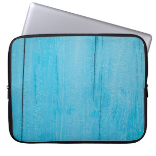 Funda Para Portátil Madera de textura de fondo azul