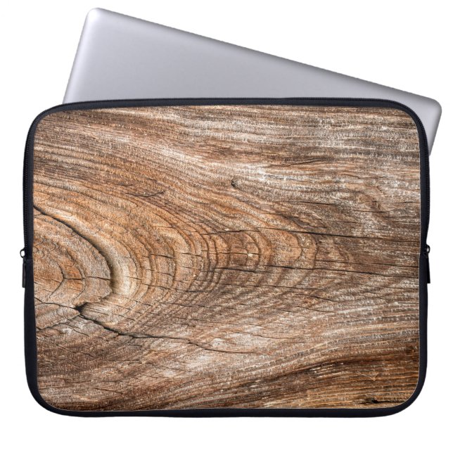 Funda Para Portátil Madera sólida de textura de árbol (Frente)