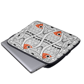Funda Para Portátil Madhubani 4 pescados