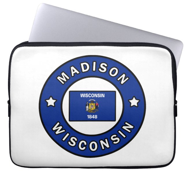 Funda Para Portátil Madison Wisconsin (Frente)