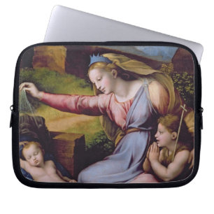 Funda Para Portátil Madonna de la diadema azul o Madonna de t