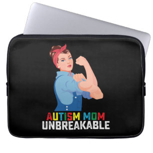 Funda Para Portátil Madre Autista Inquebrantable Orgullosa Familia Aut