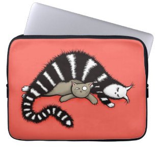 Funda Para Portátil Madre de gato protege su gatito lindo