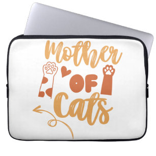 Funda Para Portátil Madre de gatos