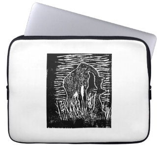 Funda Para Portátil Madre de la jirafa y bebé de la jirafa