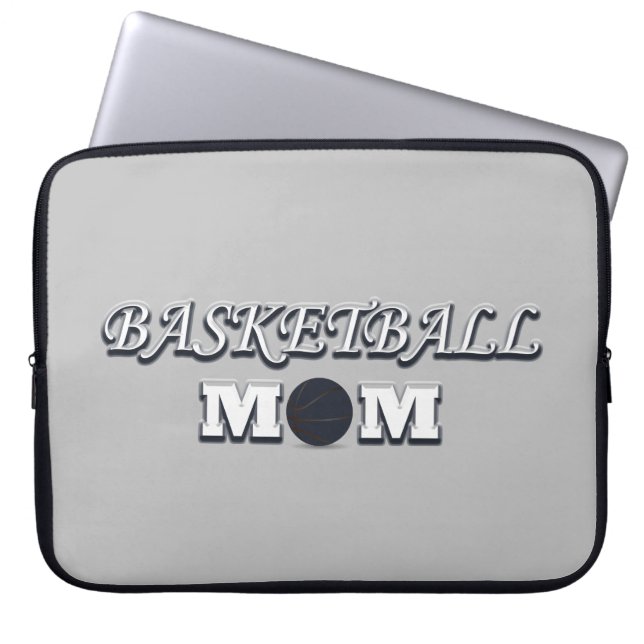 Funda Para Portátil madre del baloncesto (Frente)