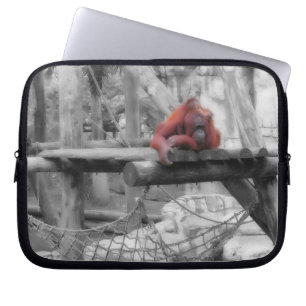Funda Para Portátil Madre e hijo de Orangutan