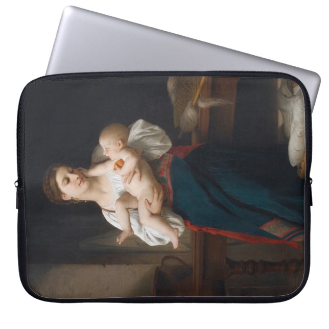 Funda Para Portátil Madre e hijo (por Bouguereau) (Frente)