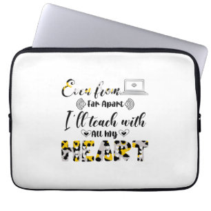 Funda Para Portátil Maestra Arte Que Enseñaré Con Mi Corazón