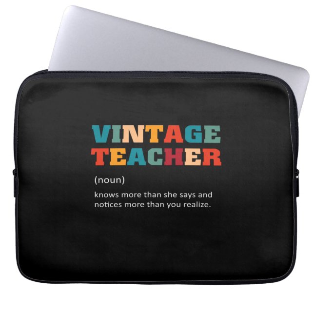 Funda Para Portátil Maestra Gift Vintage (Frente)