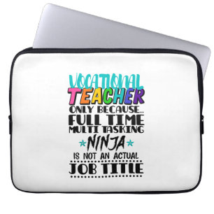 Funda Para Portátil Maestra Profesional Sólo Porque A Tiempo Completo 
