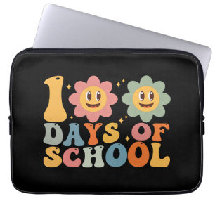 Funda Para Portátil Maestro Niños Retro Groovy 100 Días de Escuela