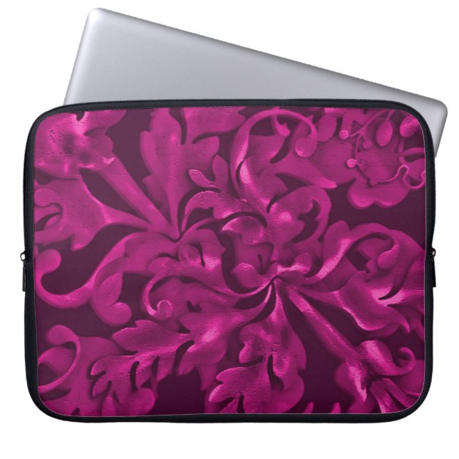 Funda Para Portátil Magenta Fabuloso Foliage (Frente)