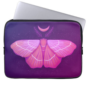 Funda Para Portátil Magia De La Bruja Morada De La Moda Y La Luna