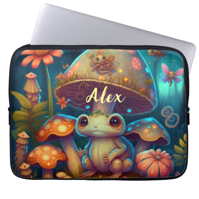 Funda Para Portátil Magia lindo hongo (Frente)