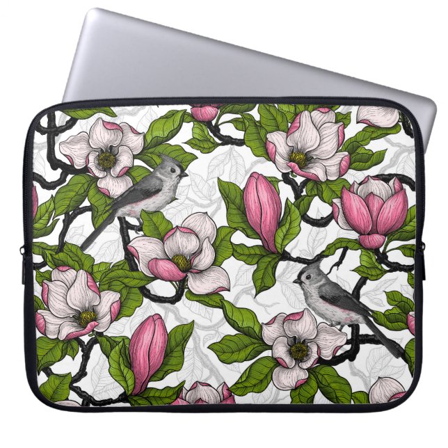 Funda Para Portátil Magnolia floreciente (Frente)
