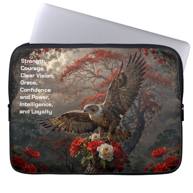 Funda Para Portátil Majestic Hawk para un futuro exitoso (Frente)