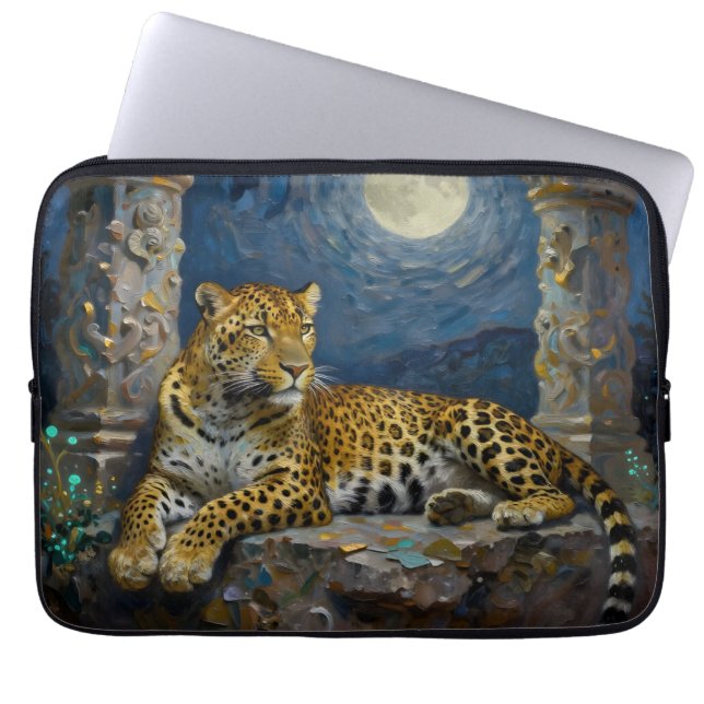 Funda Para Portátil Majestic Leopard on Cliff Ledge   (Frente)