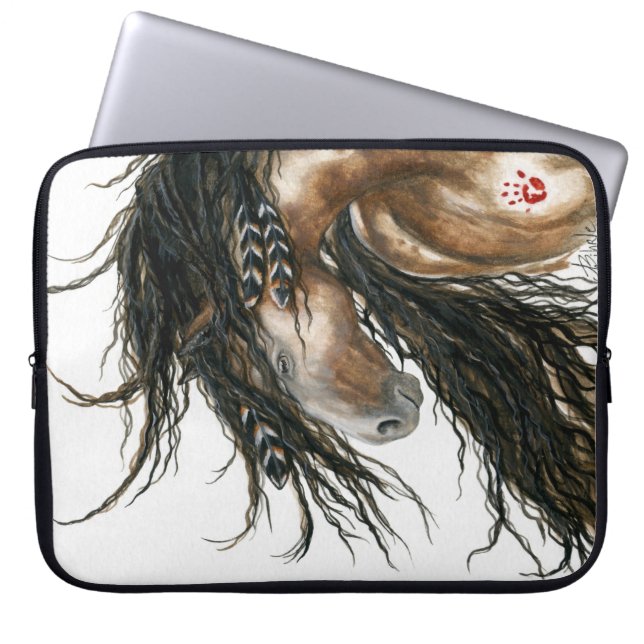 Funda Para Portátil Majestuosa pintura a caballo de BiHrLe Laptop Slee (Frente)