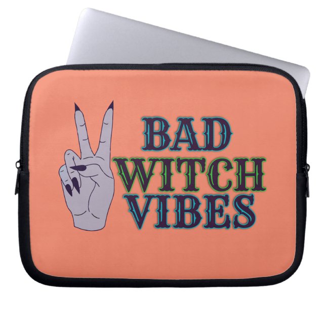 Funda Para Portátil Mala Bruja Vibes Brujas Manos (Frente)