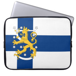 Funda Para Portátil Maleta de teléfono de bandera de Finlandia