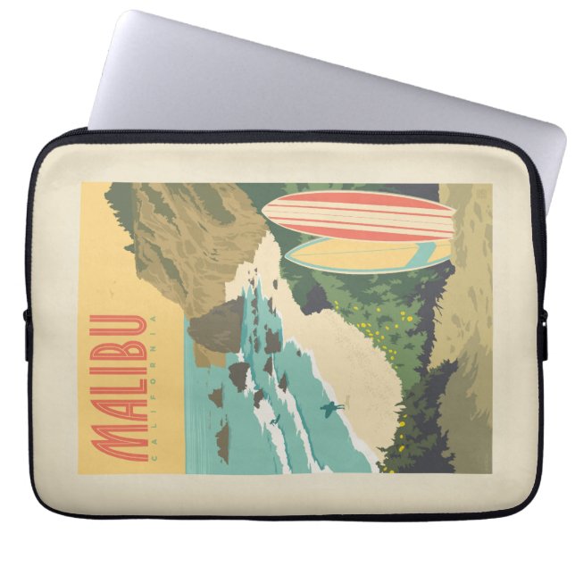 Funda Para Portátil Malibu, California (Frente)
