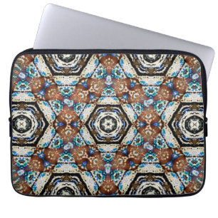 Funda Para Portátil Malla gruesa de hilo marrón es lo que se parece a