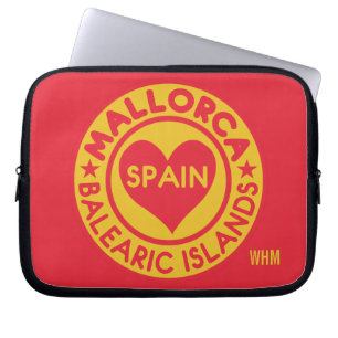 Funda Para Portátil MALLORCA España personalizado monograma mangas par