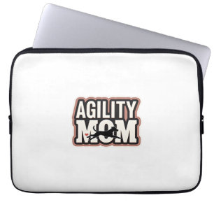 Funda Para Portátil Mamá Agilidad Silueta Vintage Tipografía de Agilid