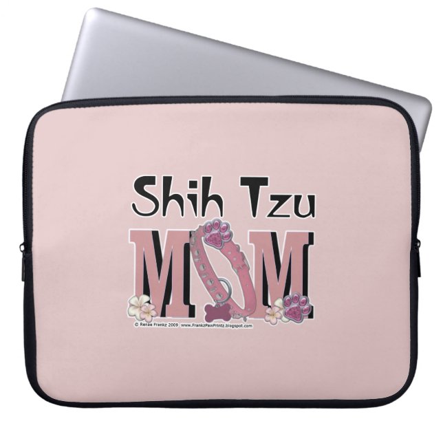 Funda Para Portátil MAMÁ de Shih Tzu (Frente)