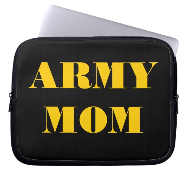 Funda para portátil Mamá del Ejército (Frente)