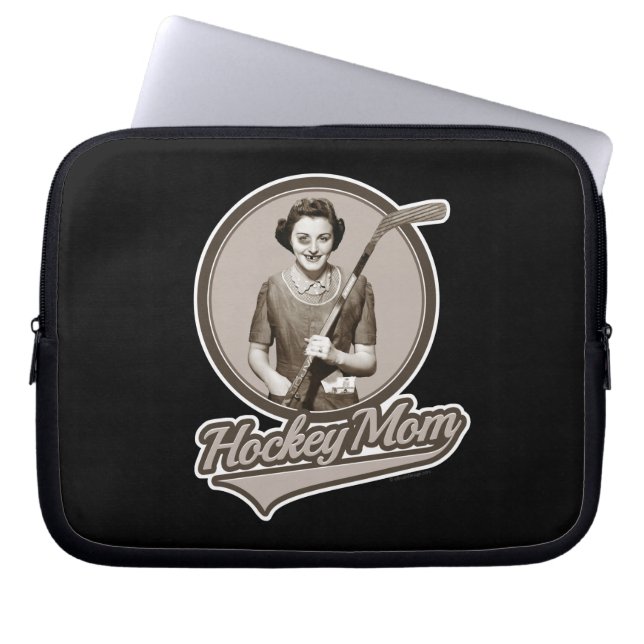 Funda Para Portátil Mamá del hockey (Frente)