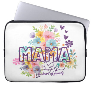 Funda Para Portátil Mama el corazón de la familia diseño trendy 