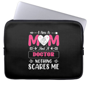 Funda Para Portátil Mamá médica, Médica divertida