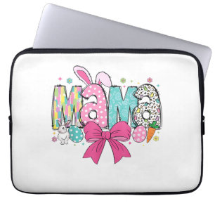 Funda Para Portátil Mama Mini Pascua Combinación Mama Bunny Día de Pas