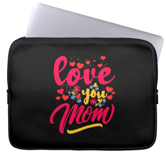 Funda Para Portátil Mamá te ama (Frente)