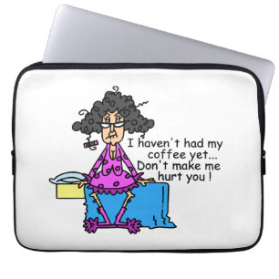 Funda Para Portátil Mañana Antes Del Café Humor