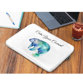 Funda Para Portátil Manatí Susurro Oceánico personalizado