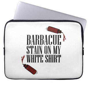 Funda Para Portátil Mancha de barbacoa en mi blanco