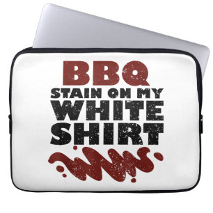 Funda Para Portátil Mancha de barbacoa en mi blanco