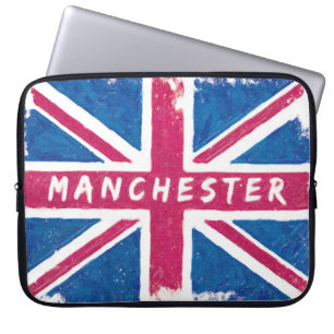 Funda Para Portátil Manchester - bandera británica de Union Jack del