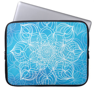 Funda Para Portátil Mandala azul