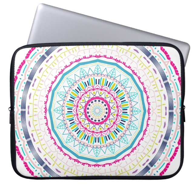 Funda Para Portátil mandala colorida (Frente)