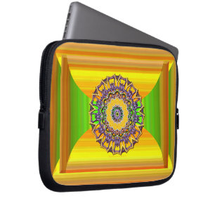 Funda Para Portátil Mandalá de Gemas de Primavera
