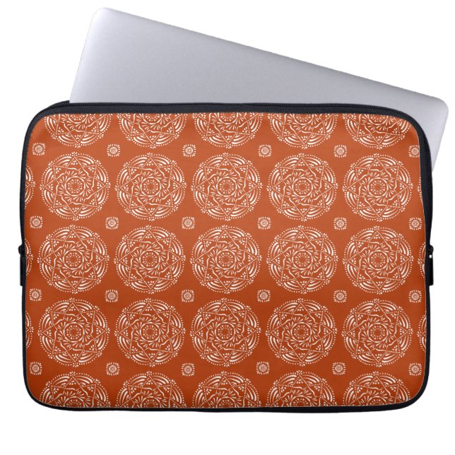 Funda Para Portátil Mandala de la alheña (Frente)