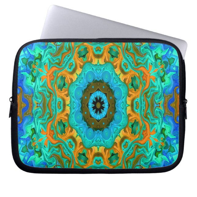 Funda Para Portátil Mandala de Neptuno... (Frente)