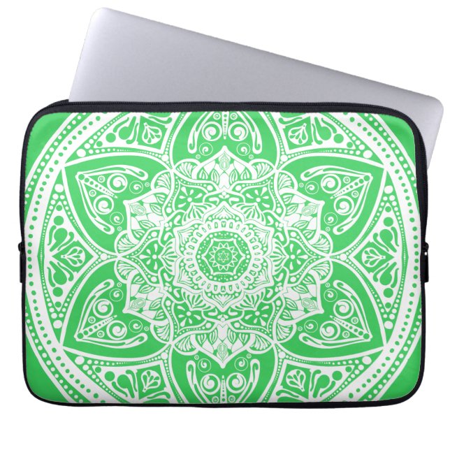Funda Para Portátil Mandala de primavera (Frente)
