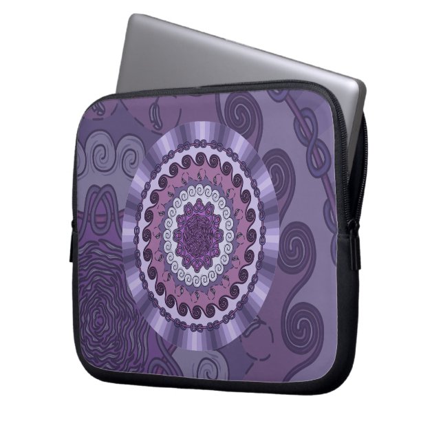 Funda para portátil Mandala del Viento (Anverso izquierdo)